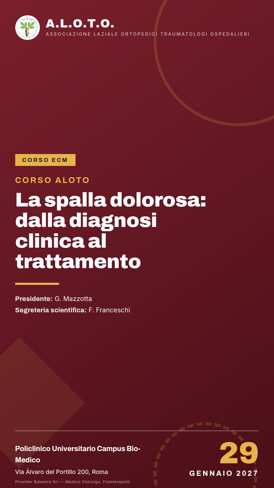 Locandina Corso ALOTO